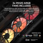 CORSAIR 3200D RS ARGB Mid-Tower PC Case – 3X RS120 ARGB PWM Fans Included - Image 5