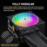 1000W Fully Modular Power Supply, 80+ Gold PSU, ATX 3.1 & PCIe 5.1 Ready - Image 5