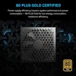 850W Fully Modular Power Supply, 80+ Gold Certified PSU - Image 5