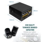 HIGH POWER 600W Power Supply, 80 Plus Gold Certified PSU - Image 5