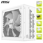 MSI MAG A1000GL PCIE5 White, Fully Modular Compact Gaming 1000W Power Supply - Image 5