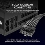 CORSAIR RM1000x Fully Modular Low-Noise ATX Power Supply – ATX 3.1 Compliant – - Image 5