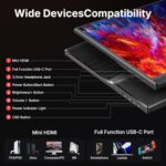WGK 15.6 inch Portable Monitor 1080P FHD Travel Display HDMI/USB-C Compatible - Image 6