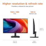 Amazon Basics 24 Inch (23.8 inch viewable) Monitor, FHD 1080P, Max 100Hz - Image 5