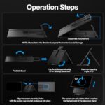 Setclod 23.8" Large Portable Monitor, 1080P FHD 100Hz Laptop Screen Extender - Image 5