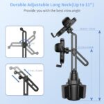 bokilino Cup Phone Mount for Car, [Upgraded Version] Universal Cup Phone Cradle - Image 5