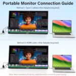 Innoview 23.8” 4K Large Portable Monitor, UHD (3840*2160) 100%sRGB IPS Speakers - Image 5