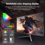 24 Inch Computer Monitor, 180Hz FHD 1080P VA Screen, 99% sRGB, 1ms - Image 5