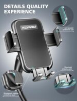 [Upgraded] Cup Holder Phone Holder for Car, Phone Mount Universal Adjustable - Image 5