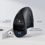 TECKNET Ergonomic Mouse, Wireless Bluetooth Vertical Mouse - Image 5