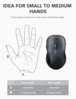 Trueque Wireless Mouse for Laptop, Ergonomic 6-Button Mouse, Space Gray - Image 5