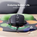 Uineer Wireless Mouse, 2.4GHz Rechargeable Computer Mouse, Battery Display - Image 5