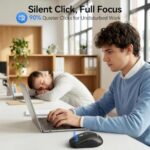 TECKNET Wireless Mouse with LED Display,Tri-Mode Bluetooth Mouse for Laptop - Image 5