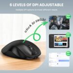 TECKNET Wireless Mouse, Bluetooth Mouse (BT5.0/3.0 & 2.4G) Rechargeable 4800 DPI - Image 5