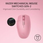 Razer Orochi V2 Wireless Gaming Mouse, PC & Mac, Portable, 60g, Quartz Pink - Image 5