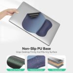 TECKNET Gel Ergonomic Mouse Pad with Wrist Rest, Non-Slip PU Base, Gradient - Image 5