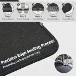 2 Pack Mouse Pad with Stitched Edge, Office & Gaming Mousepad - Image 6