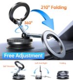 Coolpow【Newest Vacuum Magnetic Phone Holder for Car Phone Holder Mount【Movable - Image 5