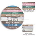 Inspirational Quote Work Mouse Pad, Positive Small Round Mousepad - Image 5