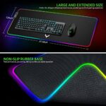 BladeHawks RGB Gaming Mouse Pad Extra Large Extended 31.5x12 Inch-Black - Image 5
