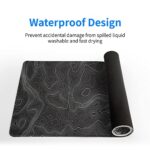 Topographic Contour Extended Big Mouse Pad Large,Gaming Mouse Pad Desk Pad - Image 5