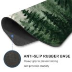 Green Forest Mouse Pad Mountain Tree Desk Mousepad Computer Gaming Office Small - Image 5