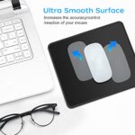 3 Pack Standard Mouse Pad with Stitched Edges, 10.3 x 8.3 in Black - Image 5