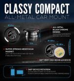 Universal Car Phone Mount Magnetic - All-Metal Car Mount for Smartphone & GPS - Image 5
