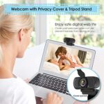 ToLuLu 1080P Webcam with Microphone, HD Webcam Web Camera with Tripod Stand - Image 5