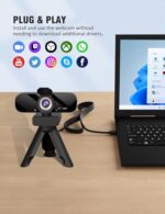 Tewiky Full HD Webcam with Built-in Microphone and Rotatable Tripod - Image 5