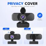 C26 1080P Computer Camera for Desktop with USB-A to USB-C Adapter - Image 5
