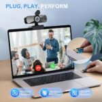 Webcam Full HD 1080P with Built-in Microphone and Rotatable Tripod - Image 5