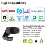 Septekon 1080P HD Webcam with Microphone, Streaming Computer Web Camera for - Image 5