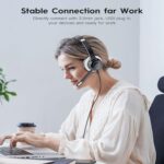 USB Headset with Microphone, 3.5mm Wired Computer Headsets with Noise Cancelling - Image 5