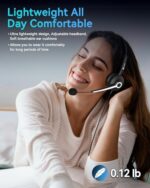 Voistek USB Headset with Microphone, Computer Headphones for PC Laptop - Image 5