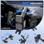 ACMEZING 3-in-1 Car Phone Holder, Suction Cup & Air Vent Dashboard Mount - Image 5