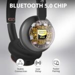 Wireless Headset with Mic for Work, Bluetooth Headphones with Microphone Noise - Image 5