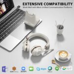 Wireless Headset with Mic for Work, V5.2 Bluetooth Headset with Microphone Noise - Image 5