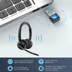 PrancyBt Upgraded Wireless Headset with Mic for Work - Image 5