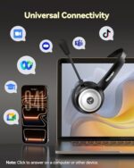 TECKNET Wireless Headset for Work Bluetooth Headphones with Mic USB Dongle - Image 5