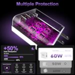 USB C Fast Charger Block, 60W USBC Wall Charger Plug - Image 6