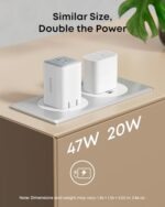 Anker Nano 47W Fast Charger USB C, 2-Port Compact Foldable USB C GaN Charger for - Image 5