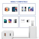 4 Pack USB C Charger Block,20W USB-C & USB-A Port Charger - Image 6