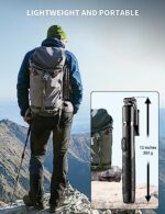 71" Phone Tripod & Selfie Stick, All in One Extendable Cell Phone Tripod with - Image 5