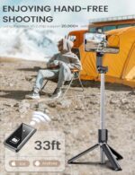 ANXRE Extendable Selfie Stick with Wireless Detachable Remote - Image 5