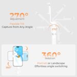 Sensyne 53" Selfie Stick for Phone, Extendable Travel Tripod with Detachable - Image 5