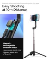 Spigen Selfie Stick Tripod Stand with Bluetooth Remote Control Shutter 24" - Image 5