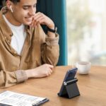 UGREEN Cell Phone Stand Holder for Desk Adjustable Compatible with iPhone 13 12 - Image 5