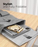 Nulaxy Dual Folding Cell Phone Stand, Fully Adjustable Foldable Desktop Phone - Image 5