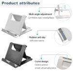 POQOD 2 Pack Cell Phone Stand, Foldable Phone Holder for Desk Compatible with - Image 5